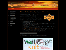 Tablet Screenshot of ame-pyrotechnik.de